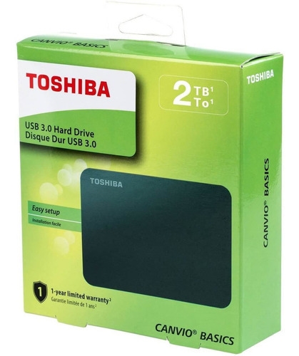 DISCO EXTERNO 2TB TOSHIBA CANVIO BLACK 3.0