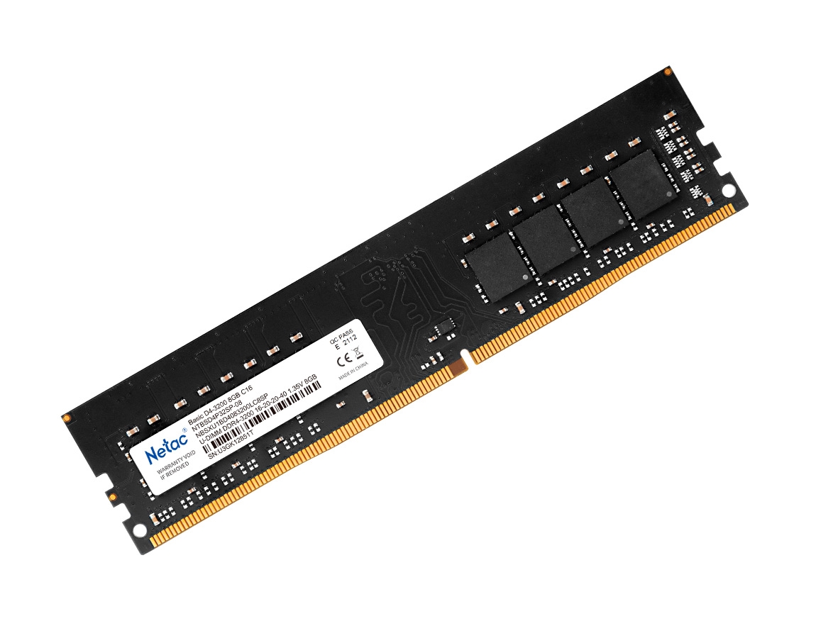 MEMORIA NETAC BASIC DDR4 DIMM 8GB 3200 C16