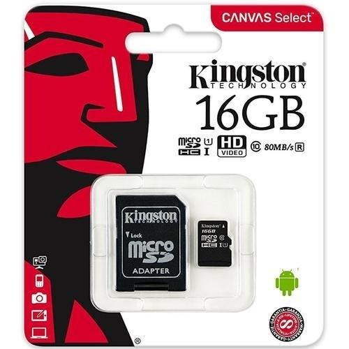 MICRO SD 16GB C10 KINGSTON CANVAS SELECT PLUS