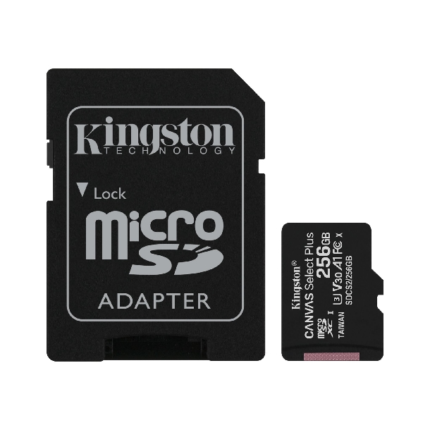 MICRO SD 256GB C10 KINGSTON CANVAS SELECT PLUS