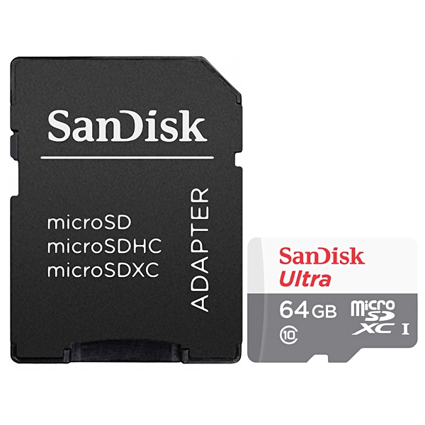 MICRO SD 64GB SANDISK ULTRA CLASE 10