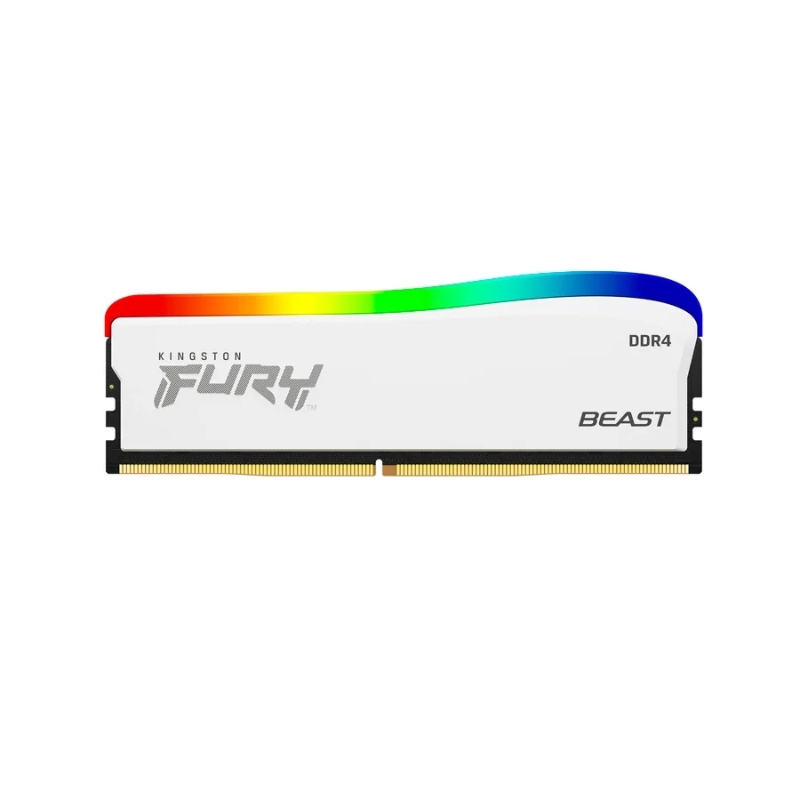 MEMORIA DDR4 8GB 3600 KINGSTON HYPERX FURY WHITE RGB